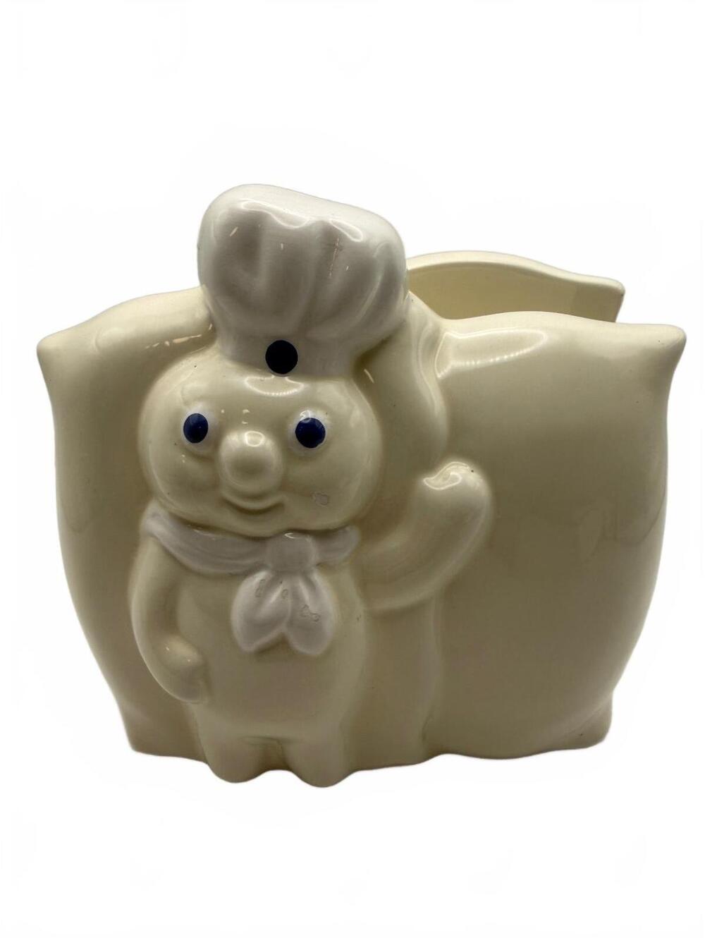 Vintage Pillsbury Doughboy Ceramic Flour Bag Napkin Holder